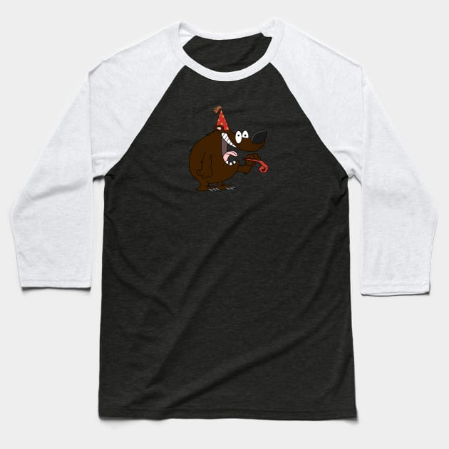 Party Bear Baseball T-Shirt by The Lemon Stationery & Gift Co